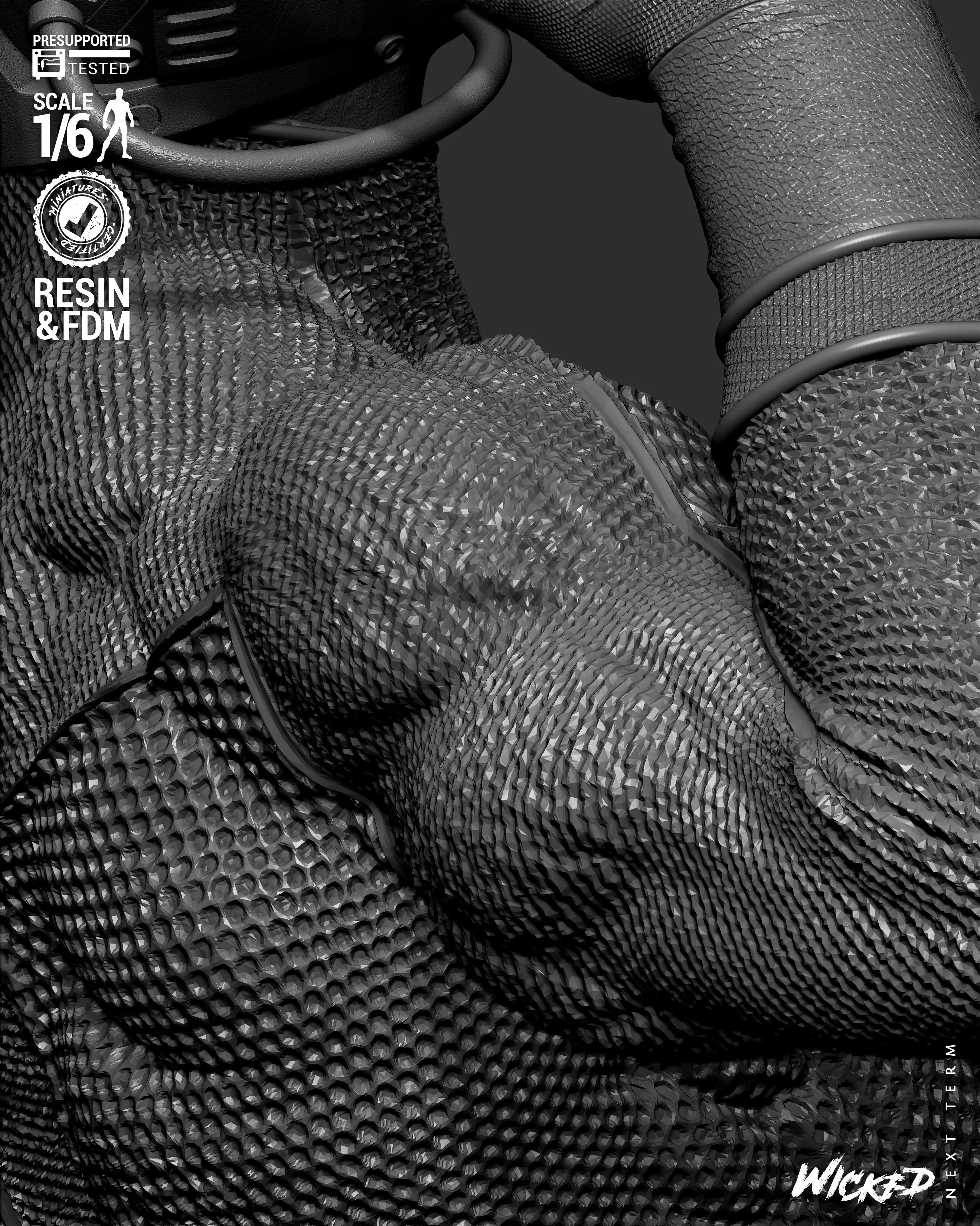 Wicked Marvel Professor X Sculpture  3D print model_20