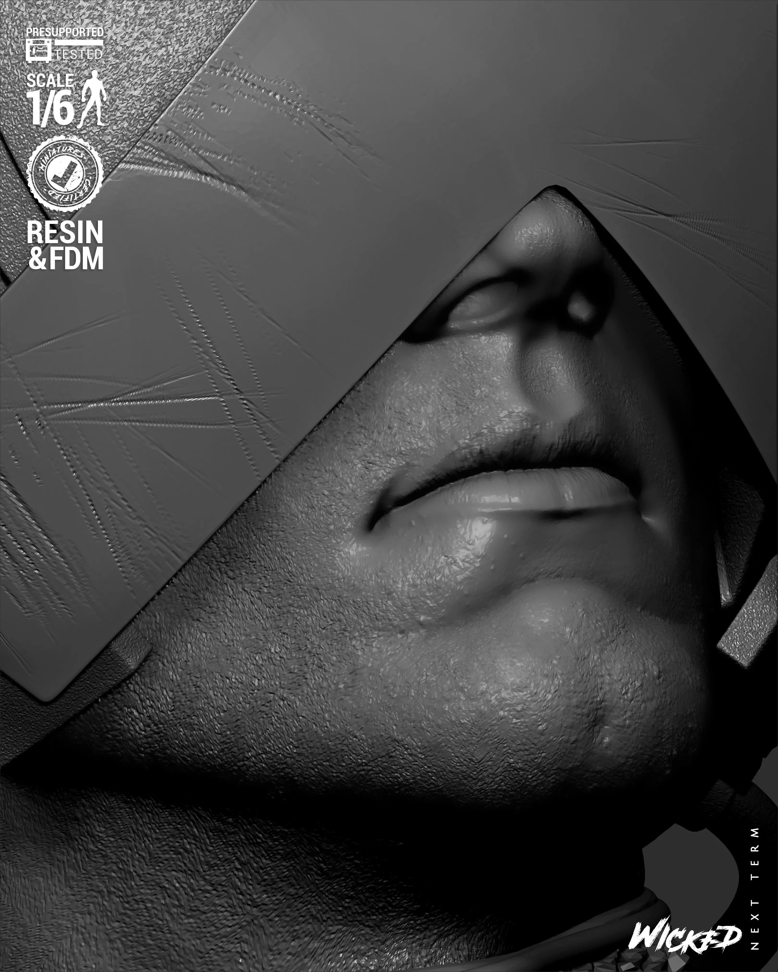 Wicked Marvel Professor X Sculpture  3D print model_13