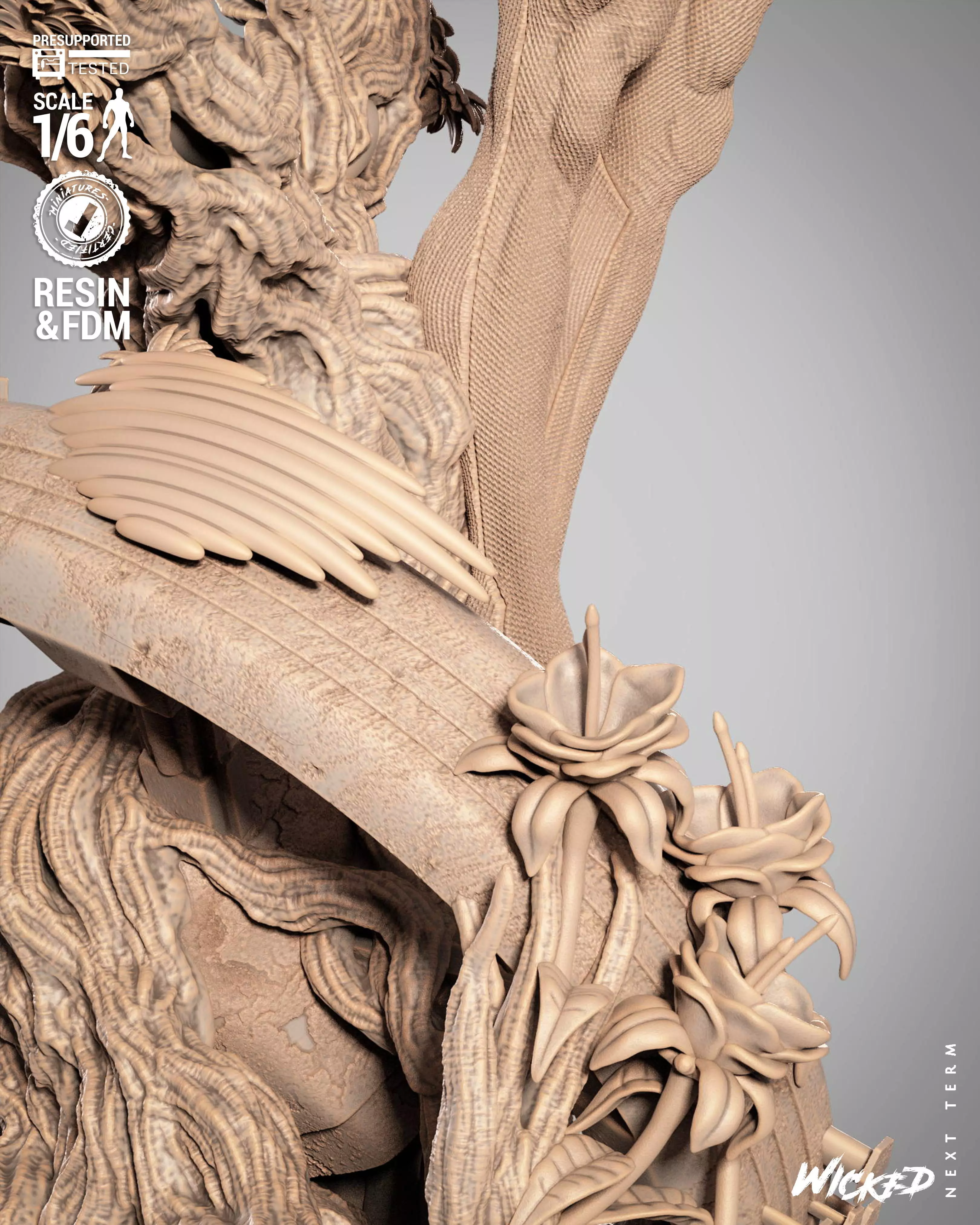 Wicked Marvel Professor X Sculpture  3D print model_29