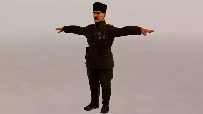 Mustafa Kemal ATATURK-Turkish Hero Ataturk 3D model