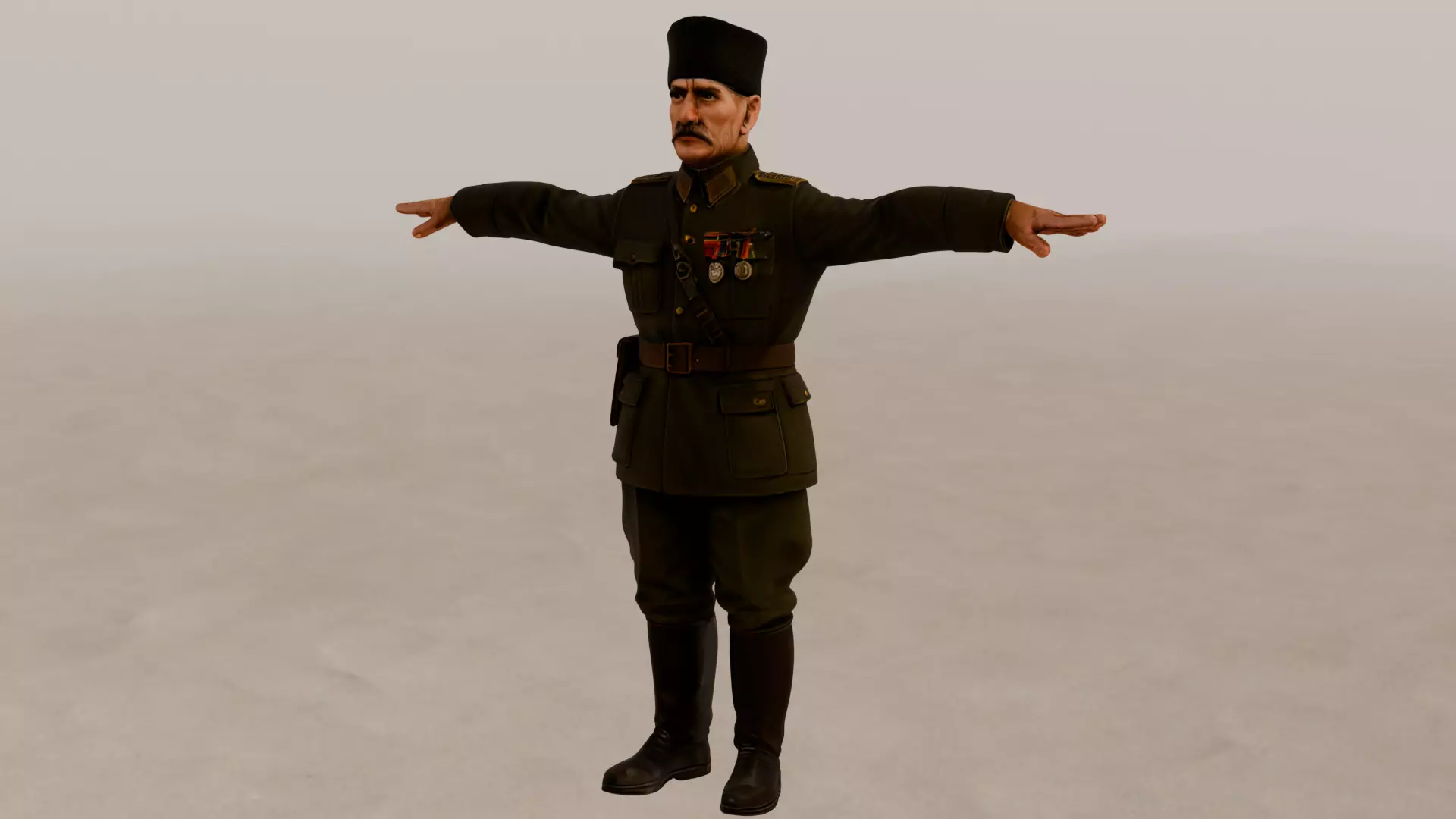 Mustafa Kemal ATATURK-Turkish Hero Ataturk 3D model