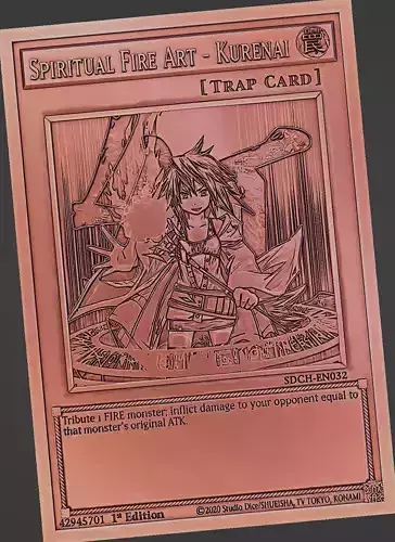 Spiritual Fire Art - Kurenai - yu-gi-oh Free 3D print model