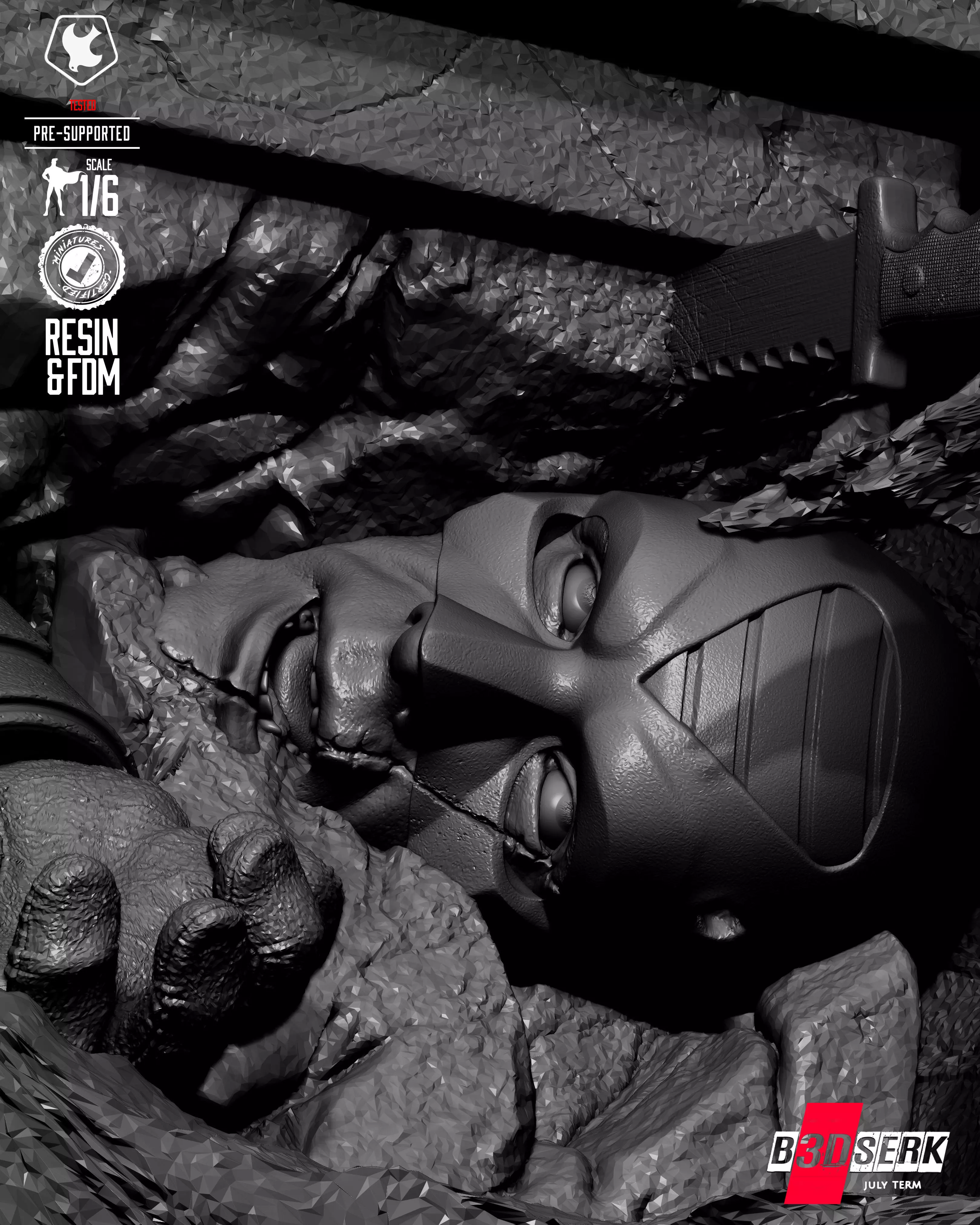 B3DSERK Peace Maker Sculpture 3D print model_30