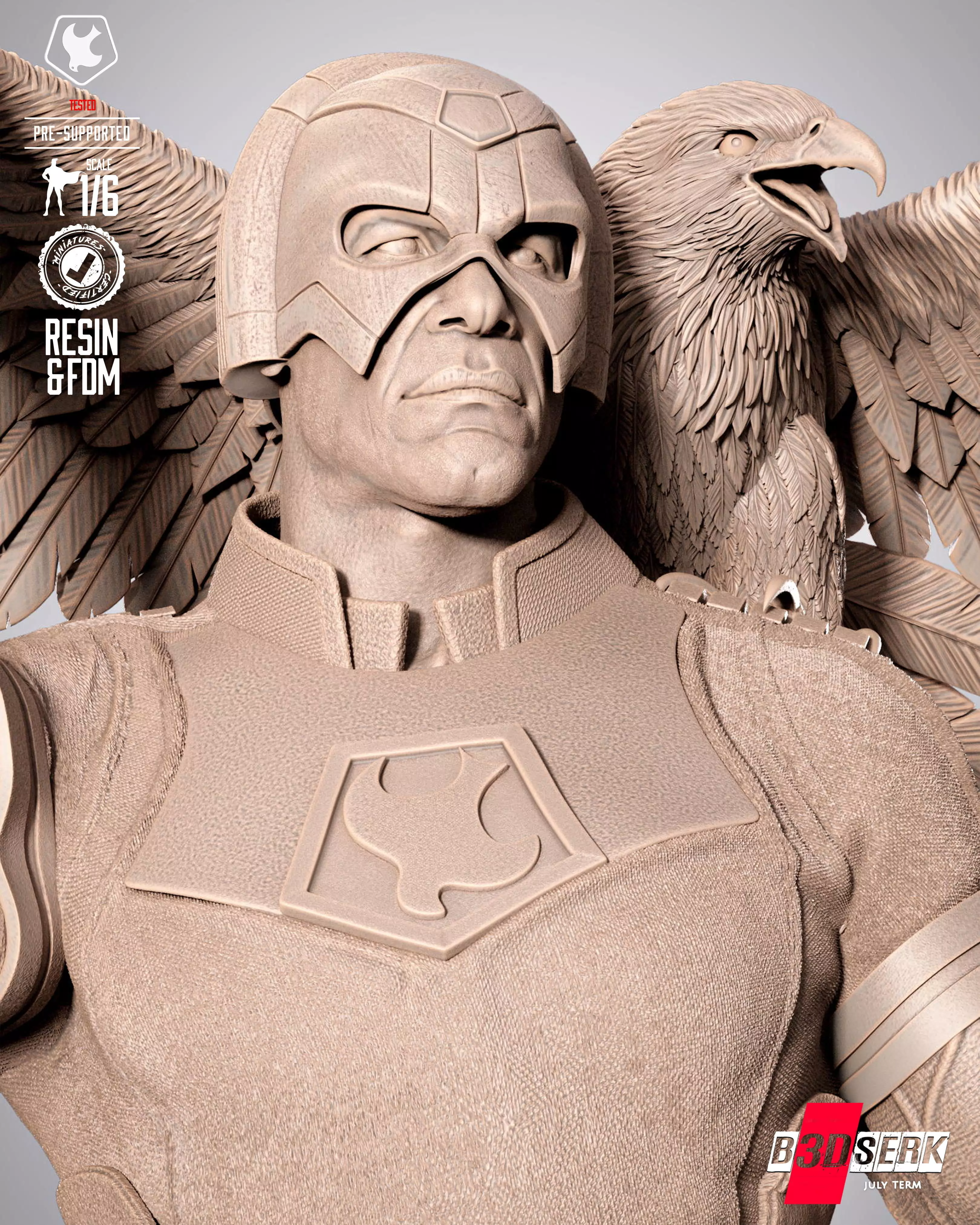 B3DSERK Peace Maker Sculpture 3D print model_4