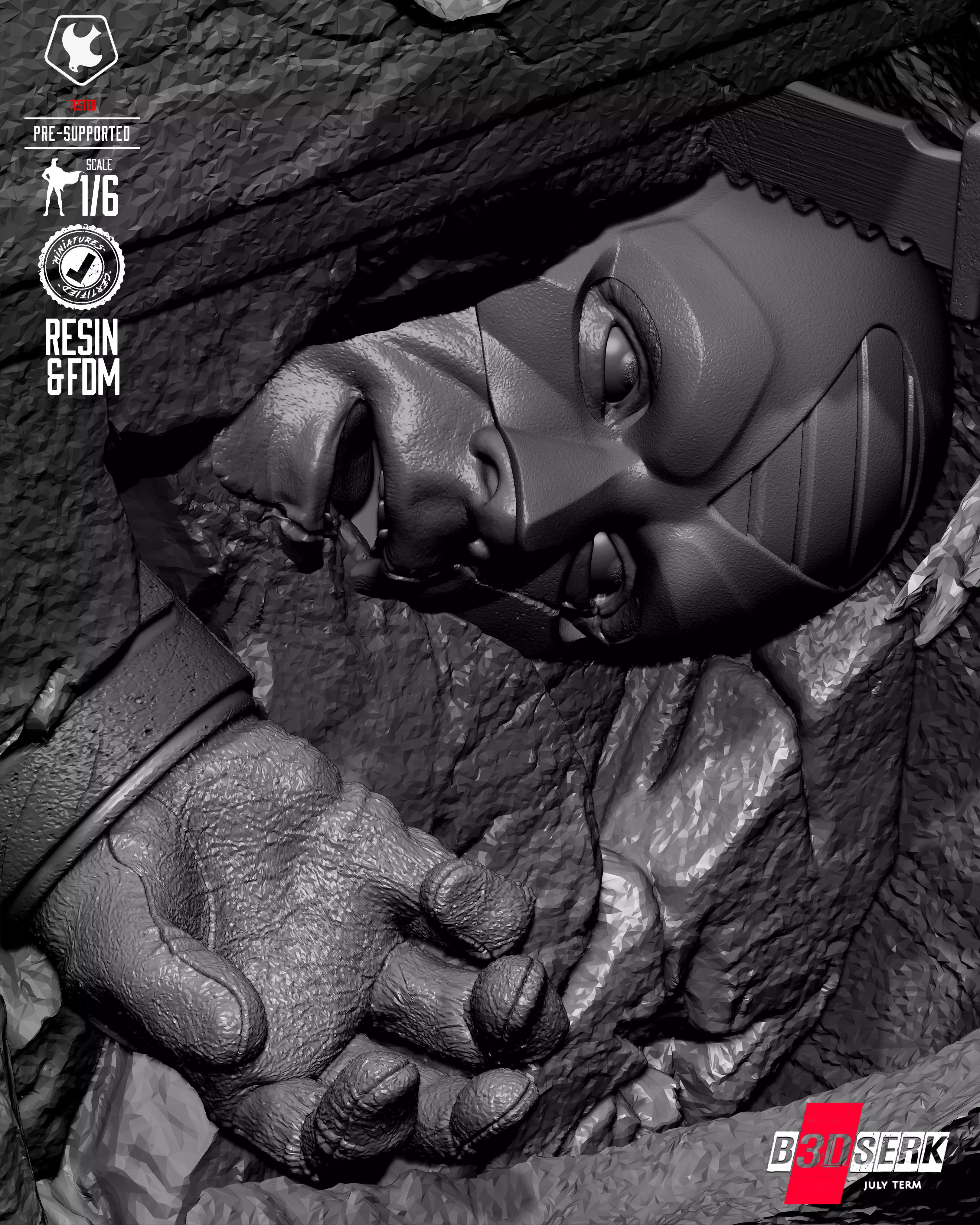 B3DSERK Peace Maker Sculpture 3D print model_29