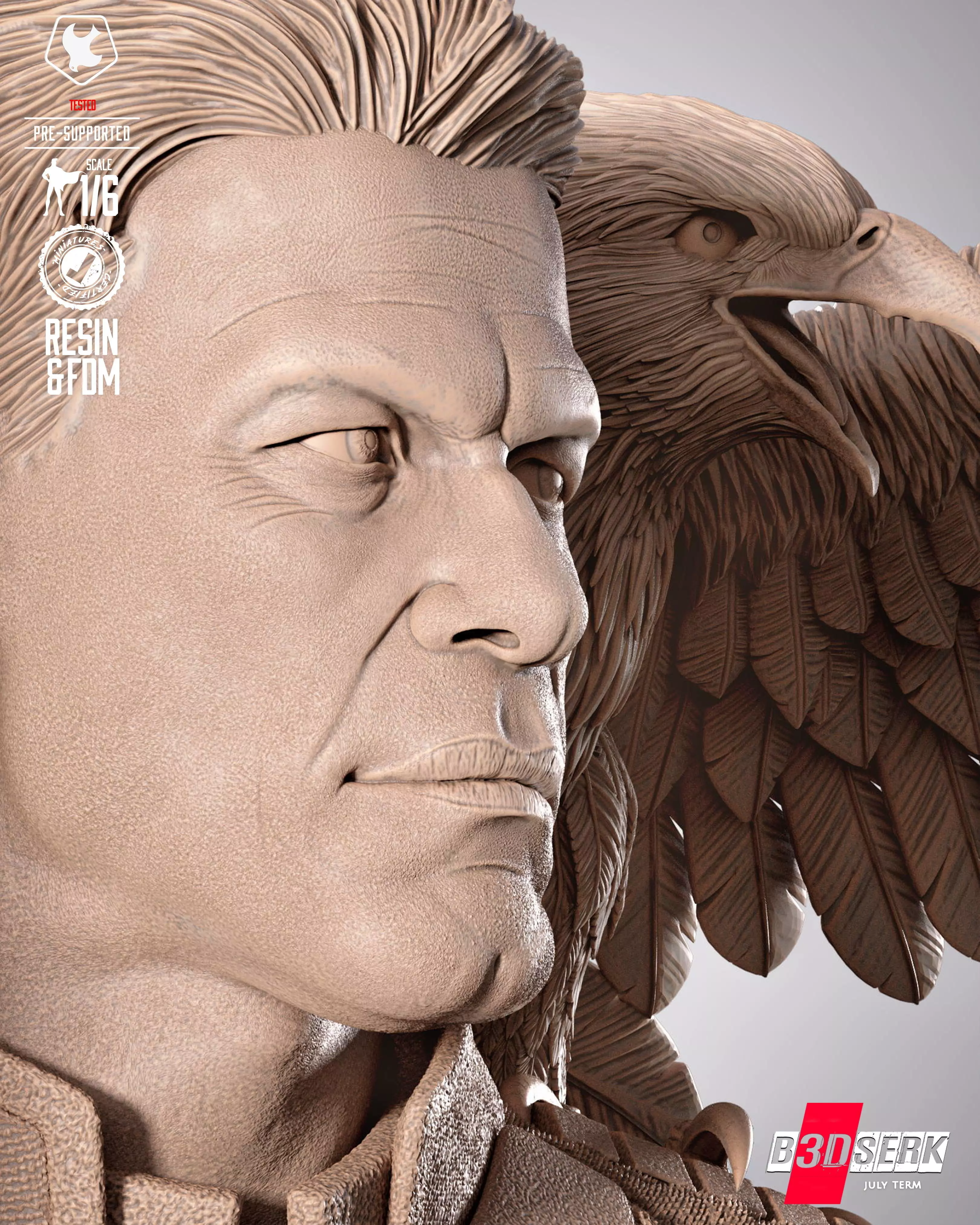 B3DSERK Peace Maker Sculpture 3D print model_9