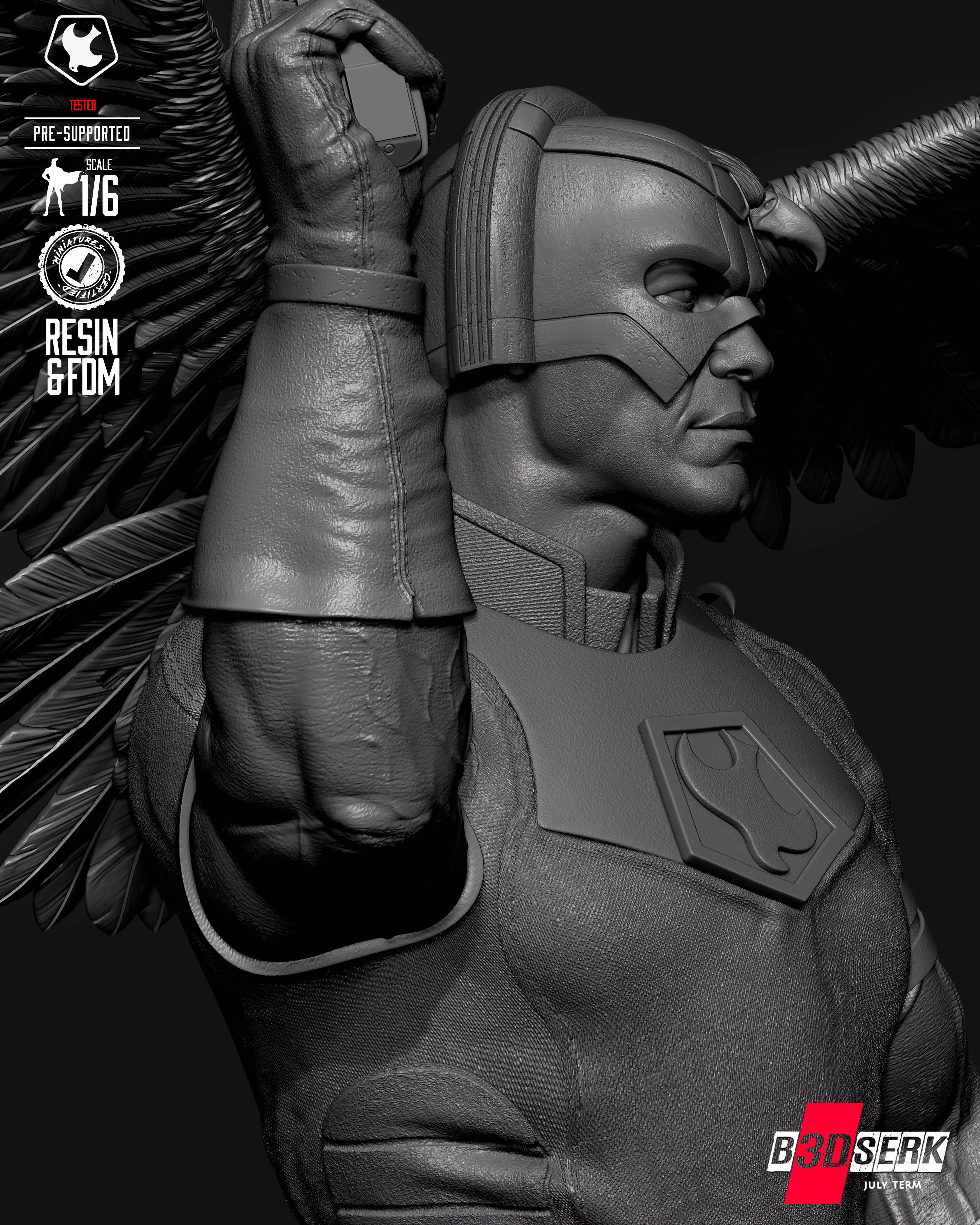 B3DSERK Peace Maker Sculpture 3D print model_20