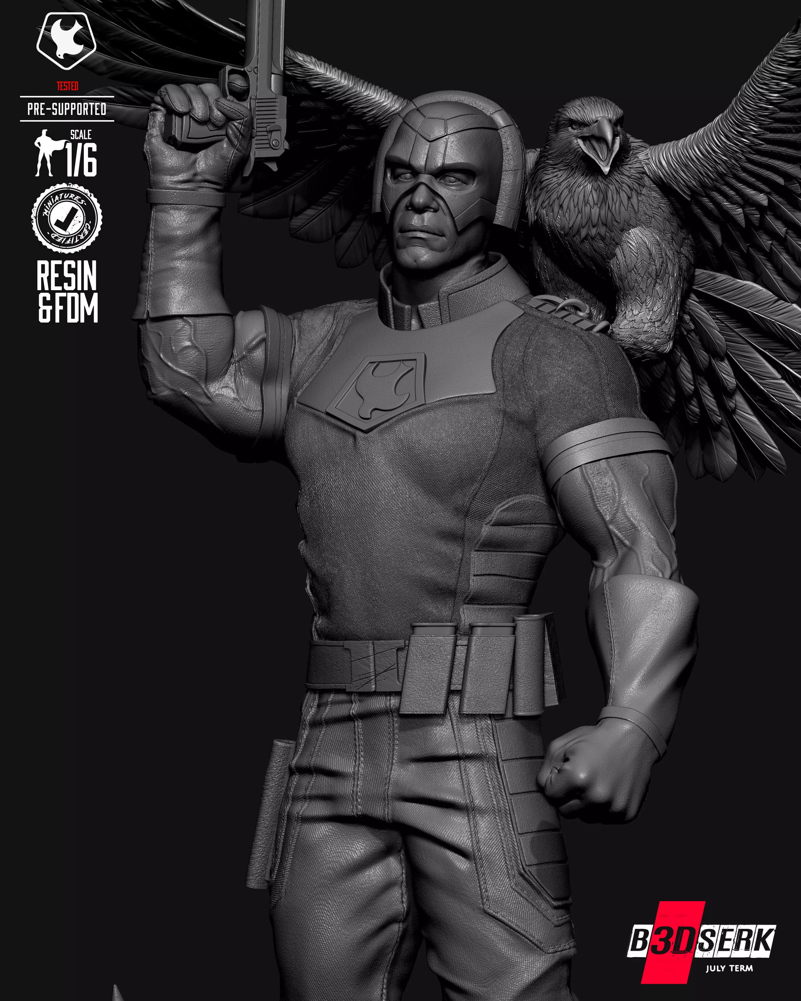 B3DSERK Peace Maker Sculpture 3D print model_19