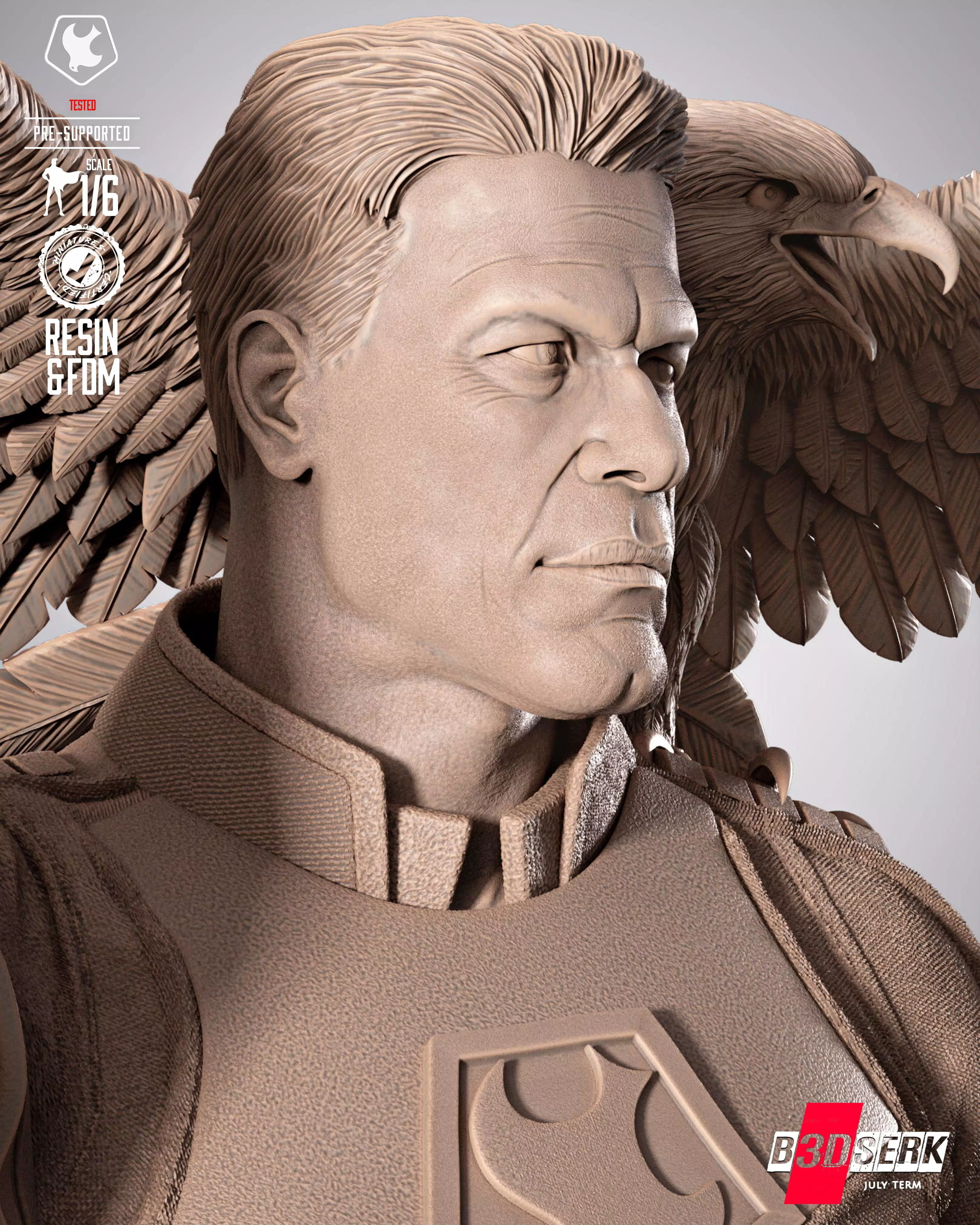 B3DSERK Peace Maker Sculpture 3D print model_8