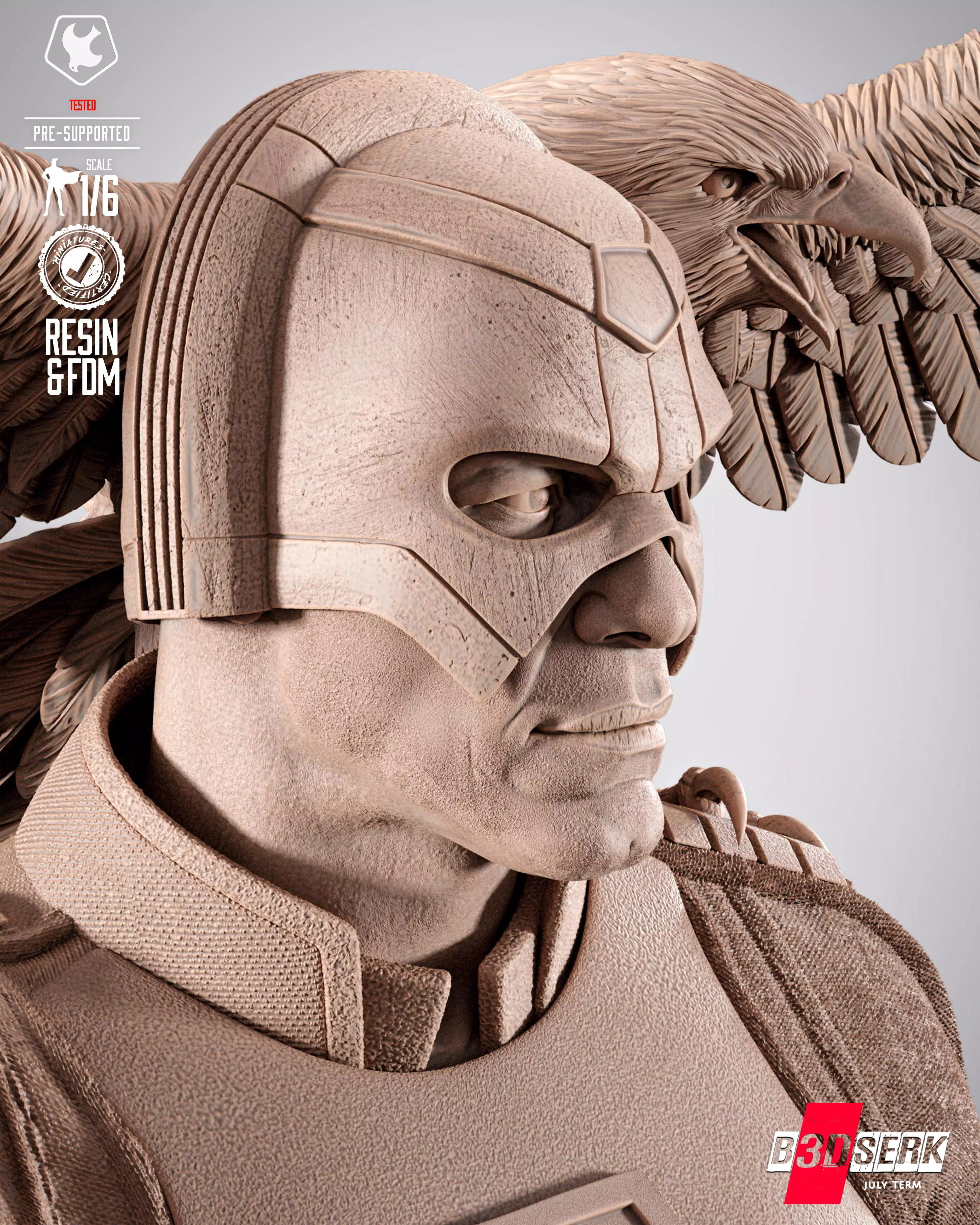 B3DSERK Peace Maker Sculpture 3D print model_13