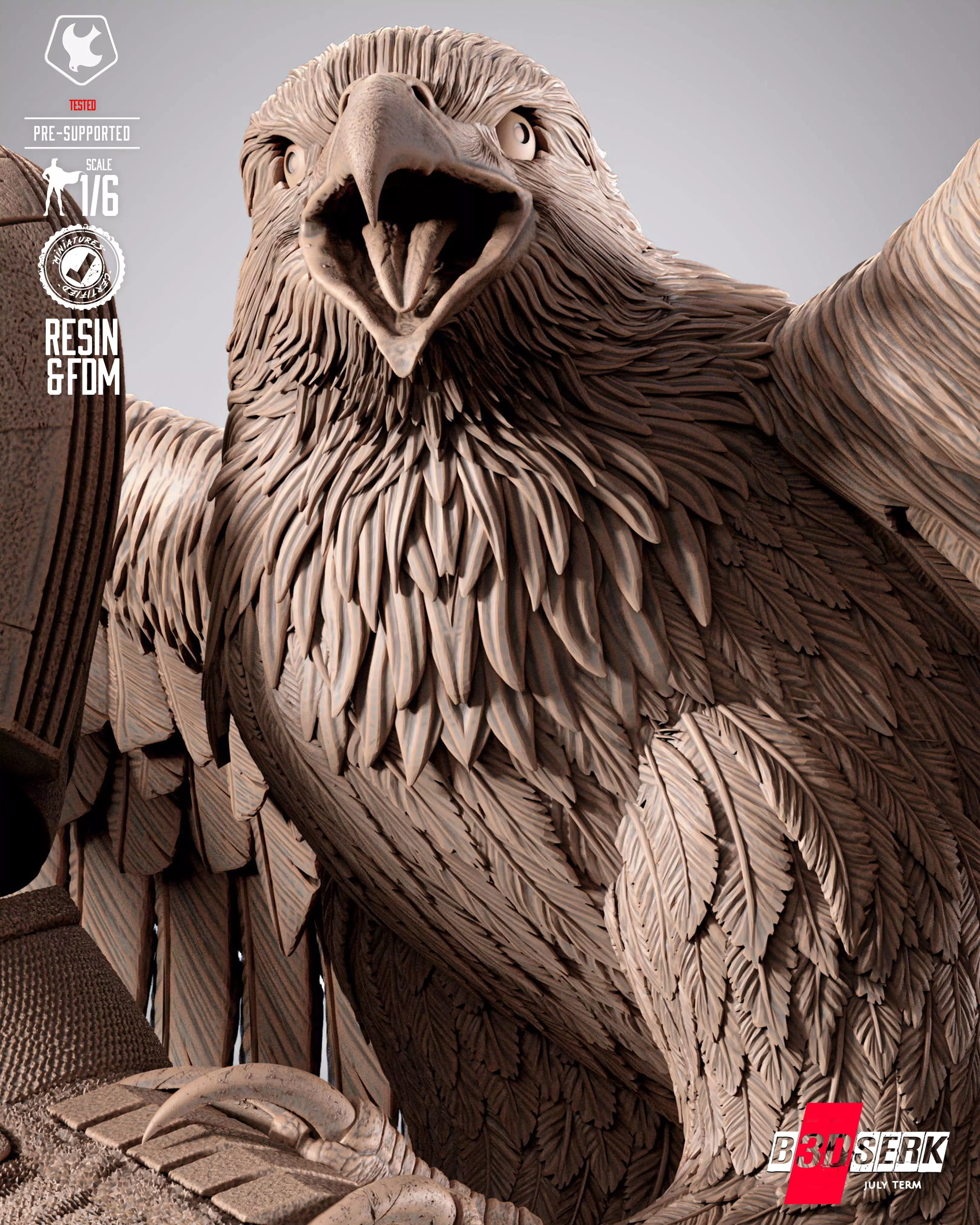 B3DSERK Peace Maker Sculpture 3D print model_6