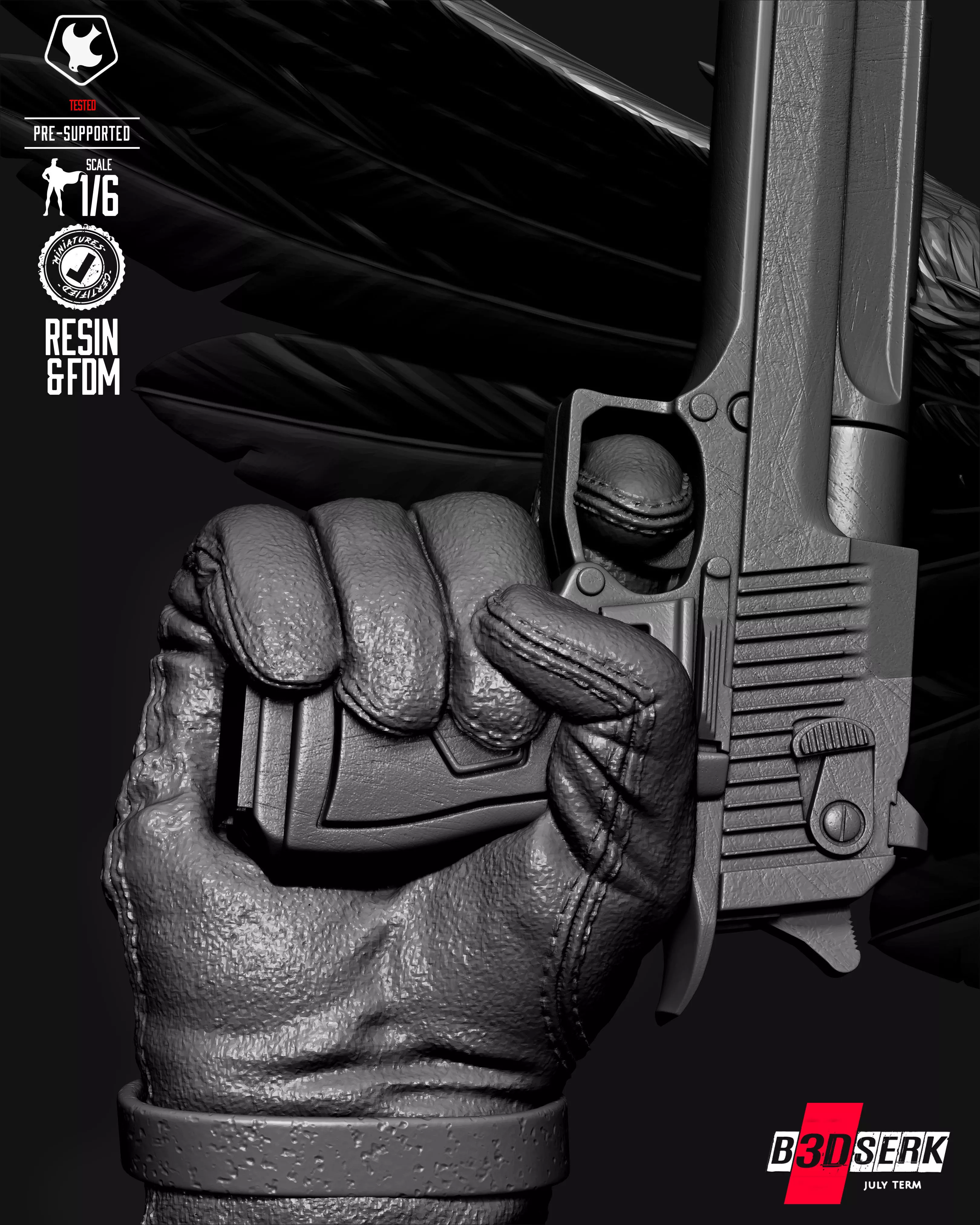 B3DSERK Peace Maker Sculpture 3D print model_42