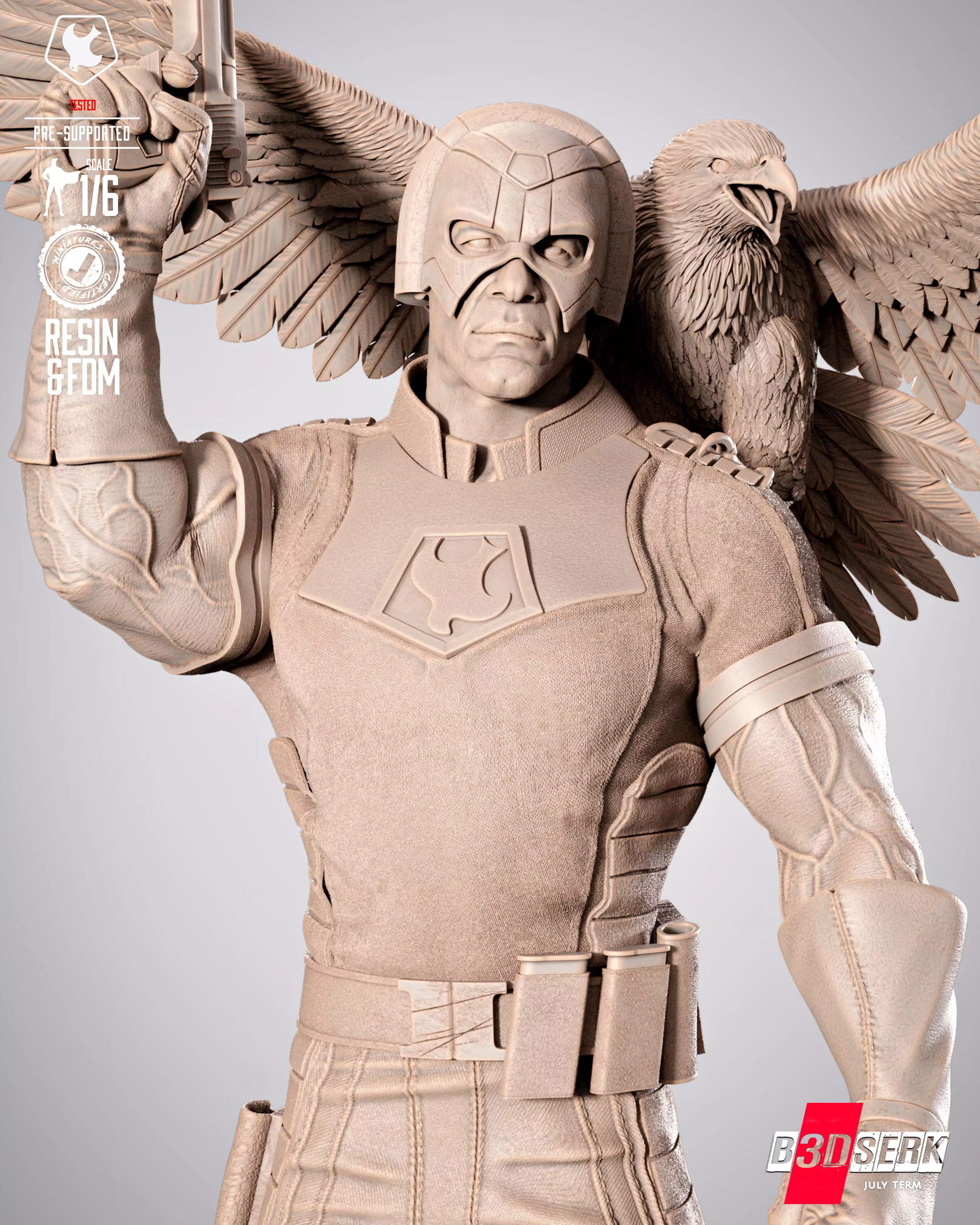 B3DSERK Peace Maker Sculpture 3D print model_3