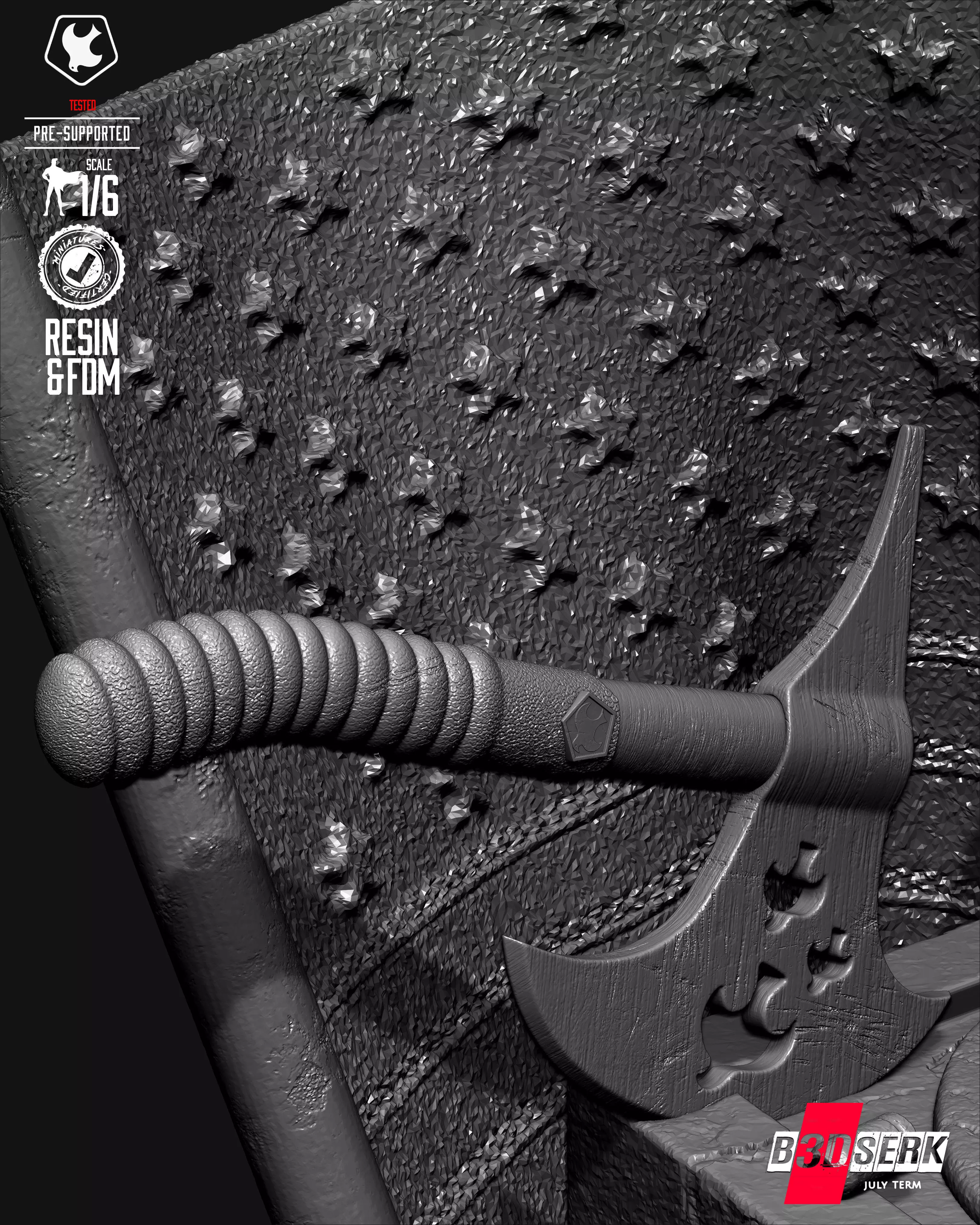 B3DSERK Peace Maker Sculpture 3D print model_48