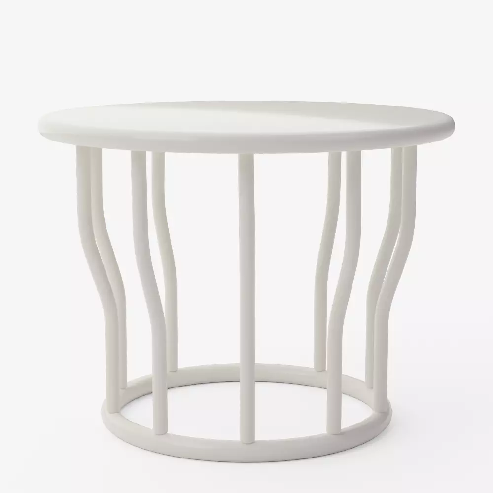 Lewis Coffee Table White 3D model_2