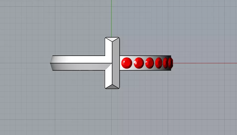 T RING sided pave 3D print model_4