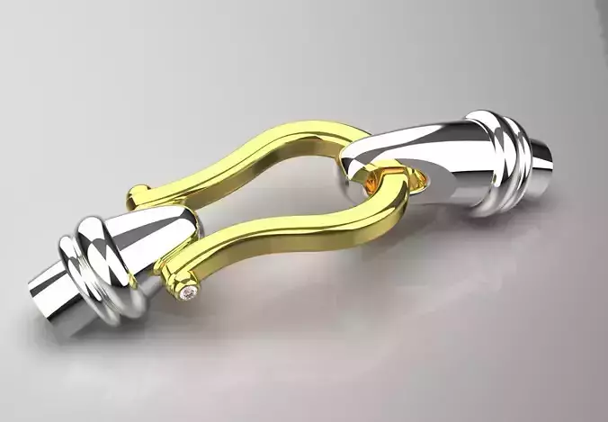 Two-tone bracelet connection modern design model bg0044