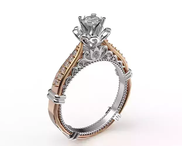 Verragio ring 3D print model