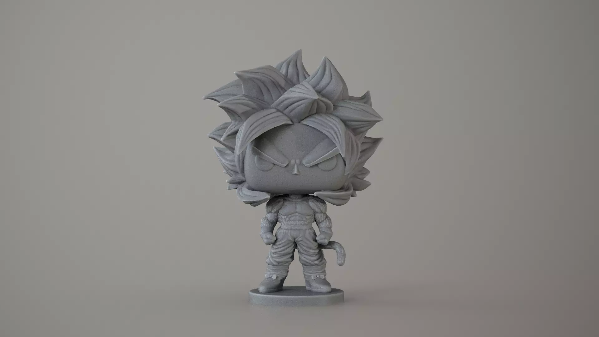 Goku Super Saiyan 4 Funko Pop Style Dragon Ball 3D print model_8