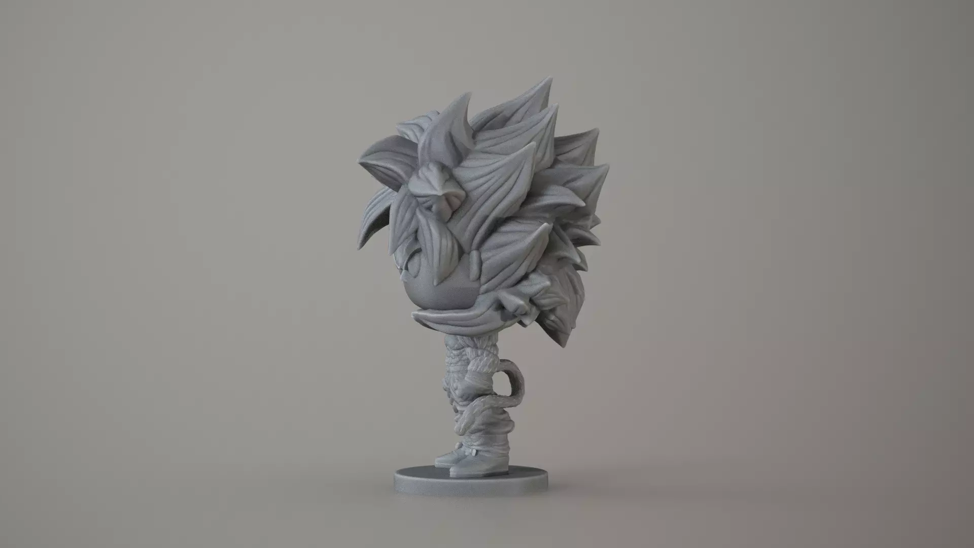 Goku Super Saiyan 4 Funko Pop Style Dragon Ball 3D print model_14