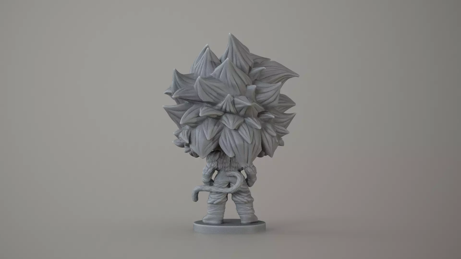 Goku Super Saiyan 4 Funko Pop Style Dragon Ball 3D print model_12