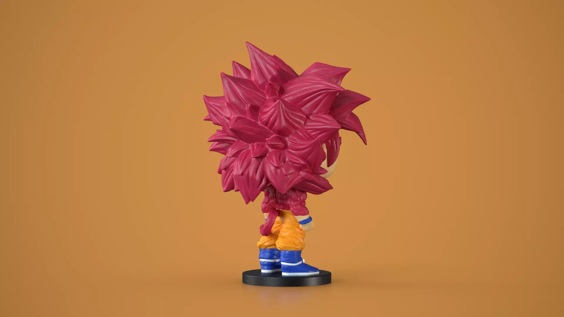 Goku Super Saiyan 4 Funko Pop Style Dragon Ball 3D print model_3