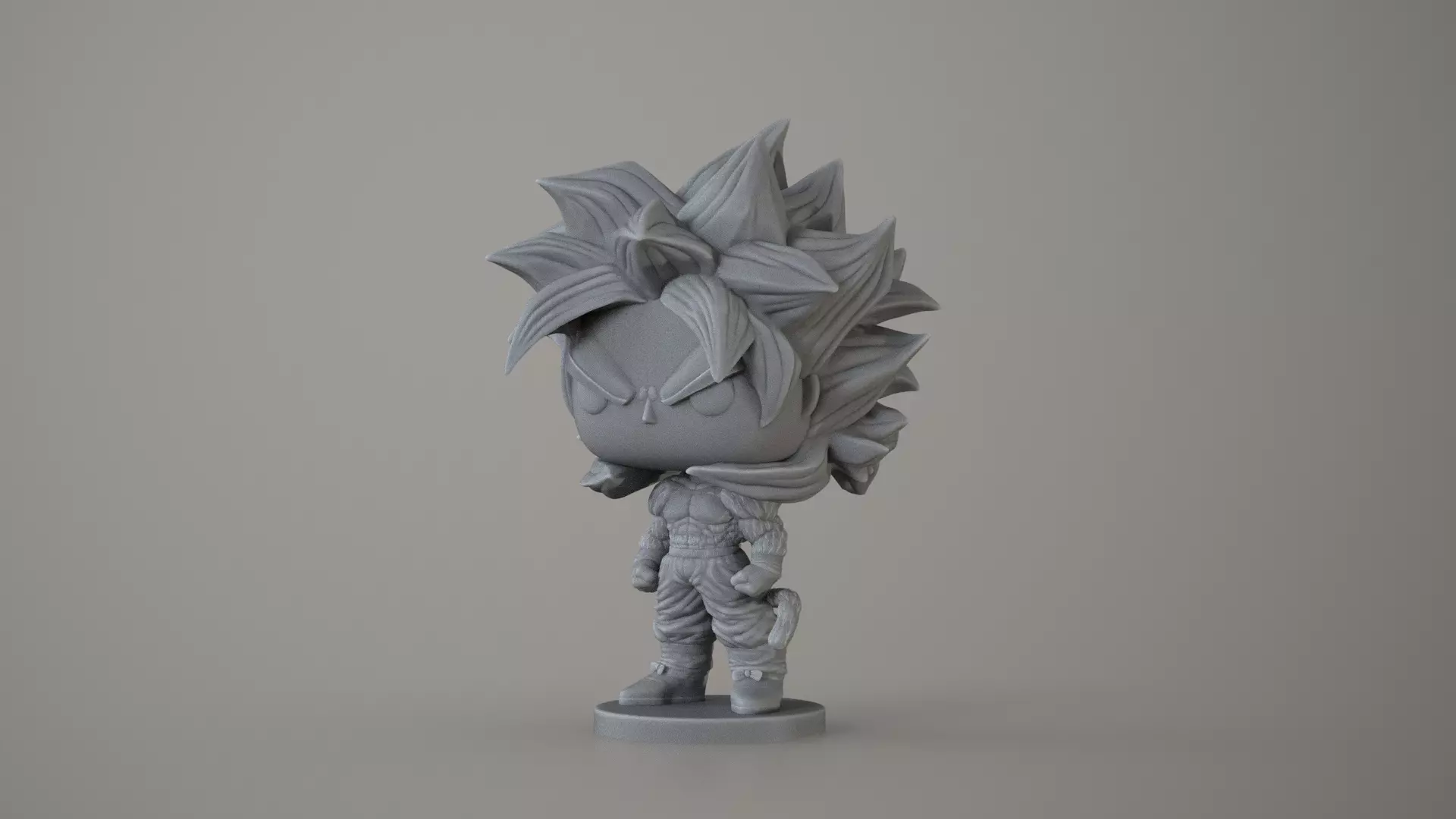 Goku Super Saiyan 4 Funko Pop Style Dragon Ball 3D print model_15
