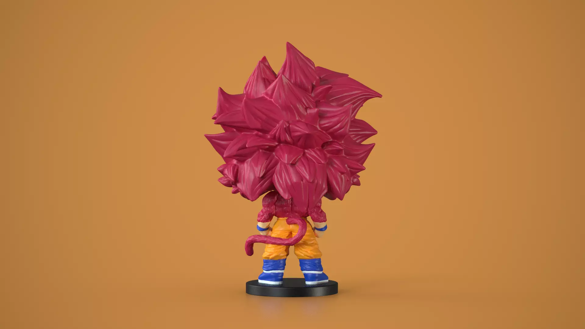 Goku Super Saiyan 4 Funko Pop Style Dragon Ball 3D print model_4