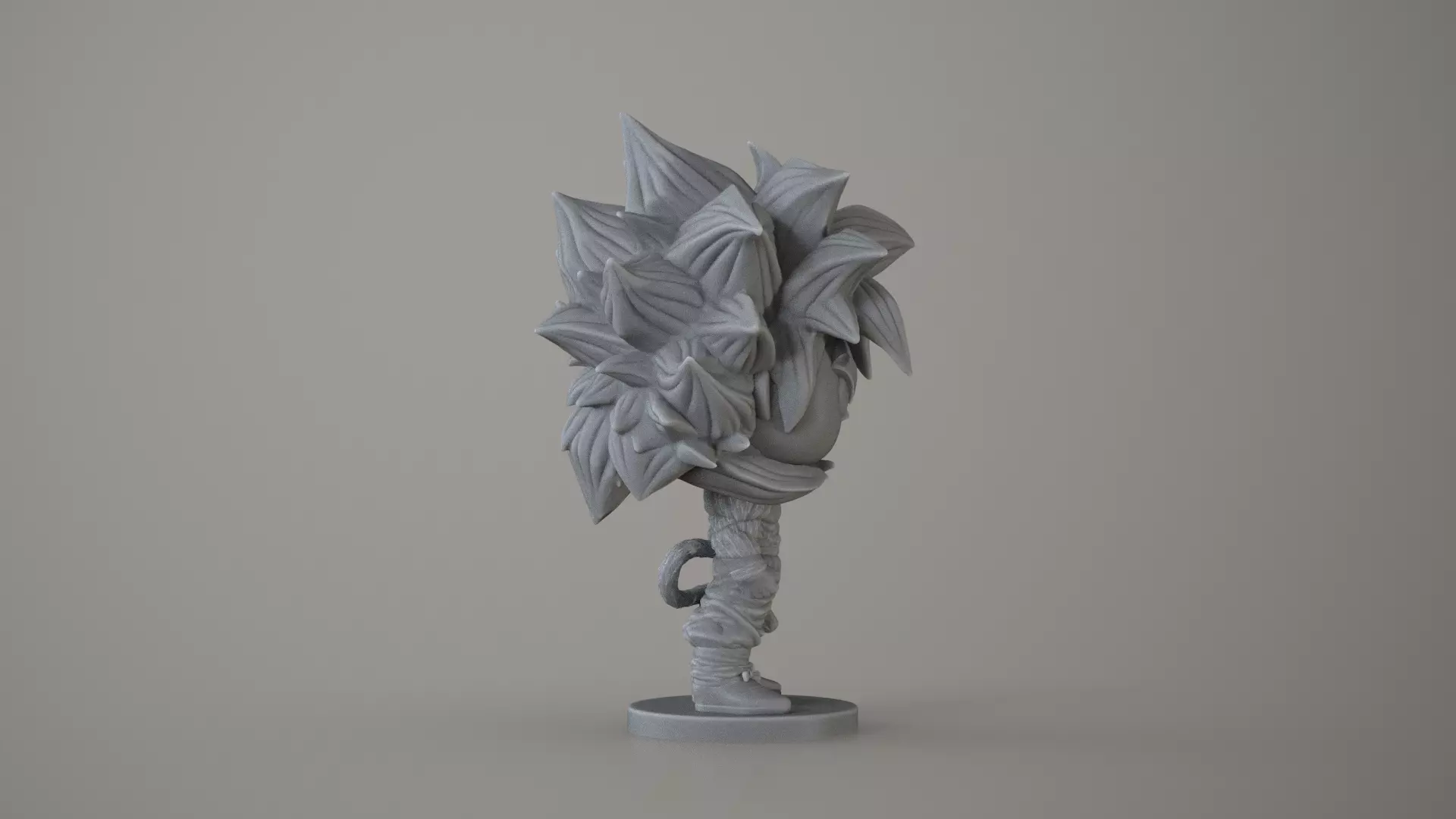 Goku Super Saiyan 4 Funko Pop Style Dragon Ball 3D print model_10