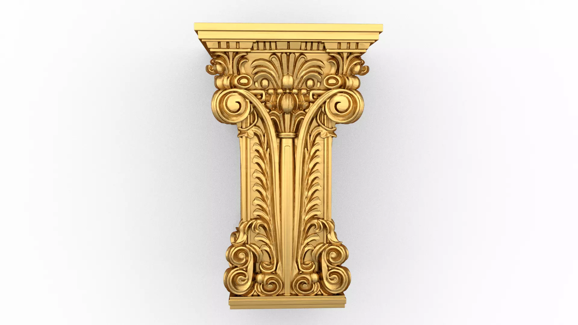 Column capital classic decorative ornament cnc 3d printing 04 3D print model_1