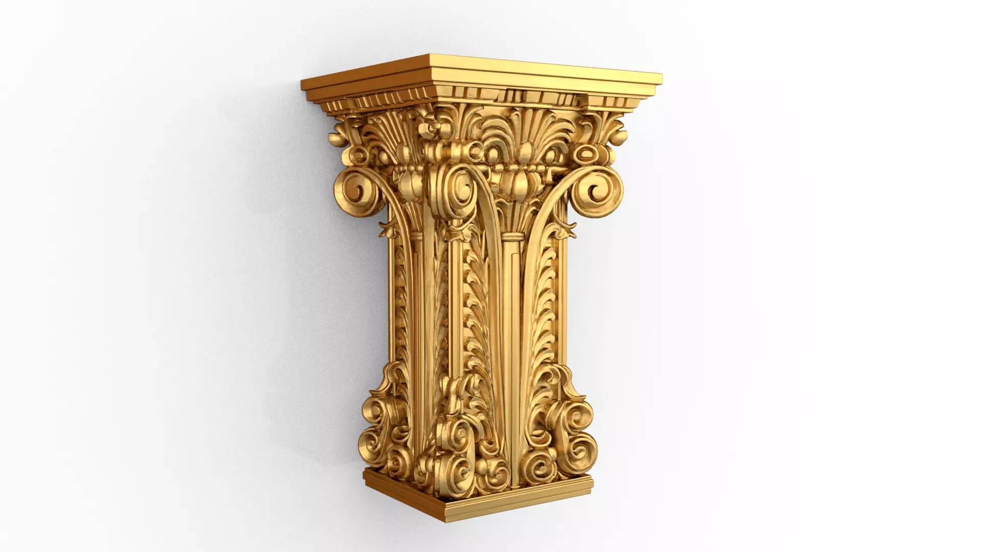 Column capital classic decorative ornament cnc 3d printing 04 3D print model_0