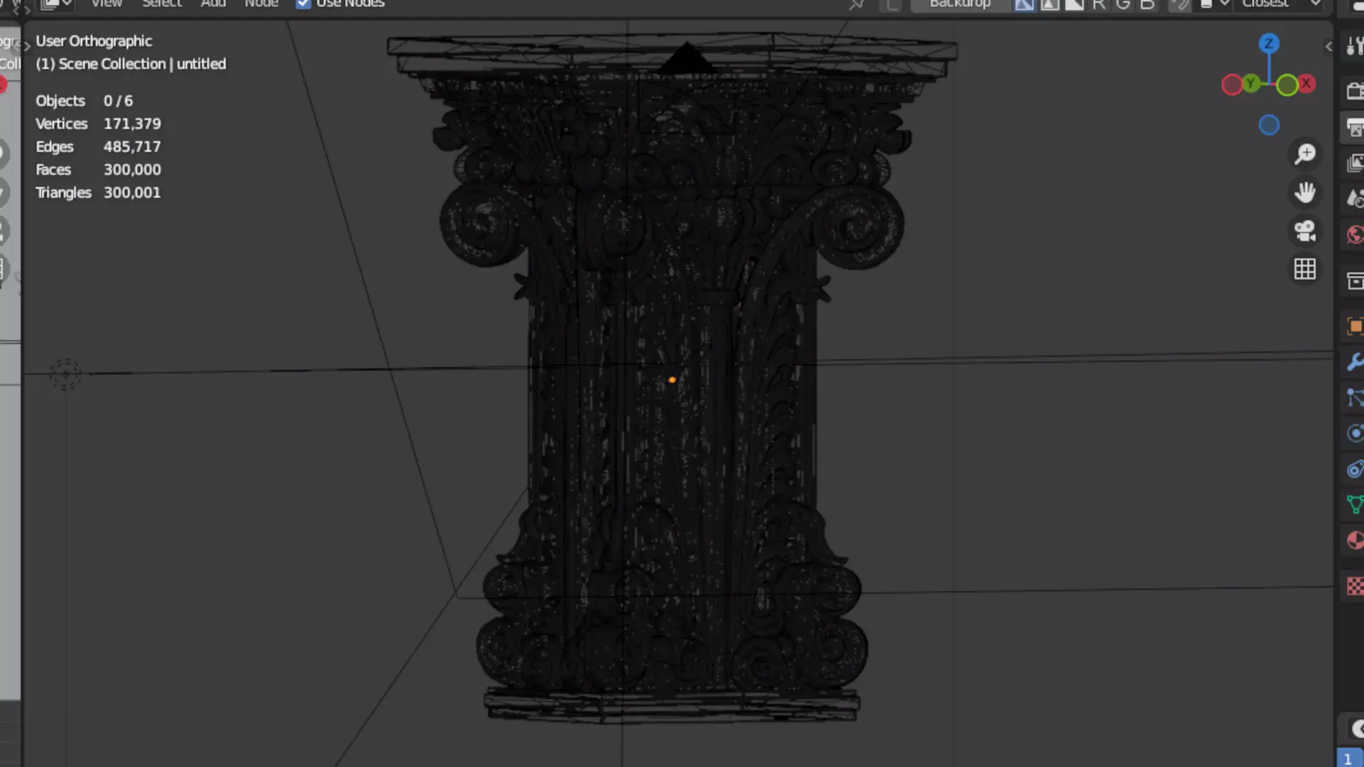 Column capital classic decorative ornament cnc 3d printing 04 3D print model_4