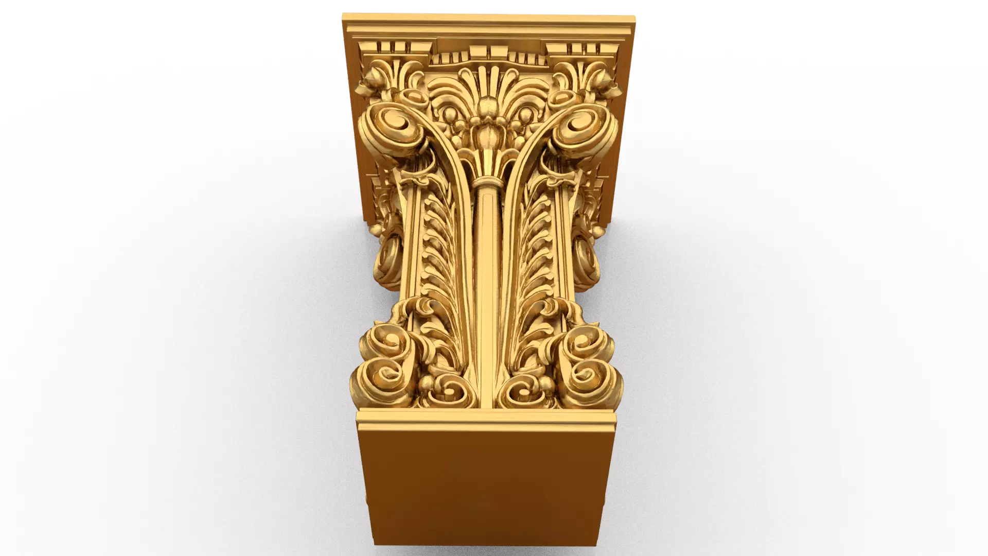 Column capital classic decorative ornament cnc 3d printing 04 3D print model_2