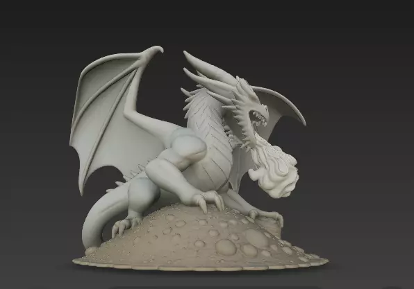 Wrath Incarnate - The Sculptured Ancient Dragon 3D model_2