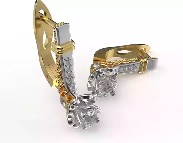 Verragio Earrings 3D print model
