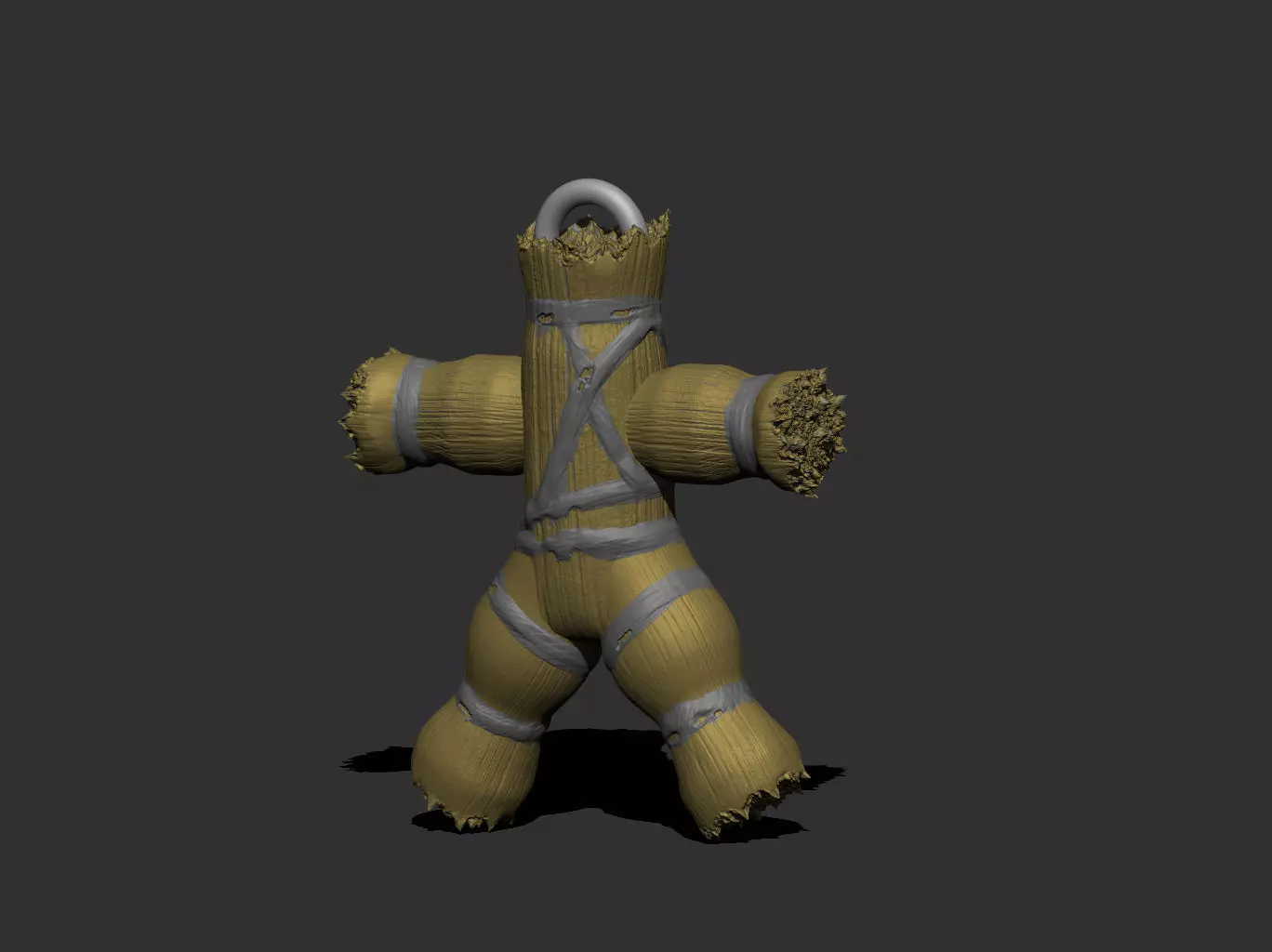 Hunt Showdown Fanart Weapon Charm Hay Effigy 3D print model