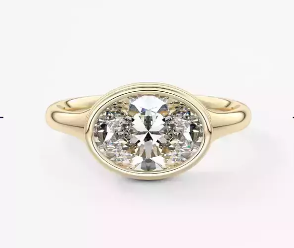 Oval diamond ring  01
