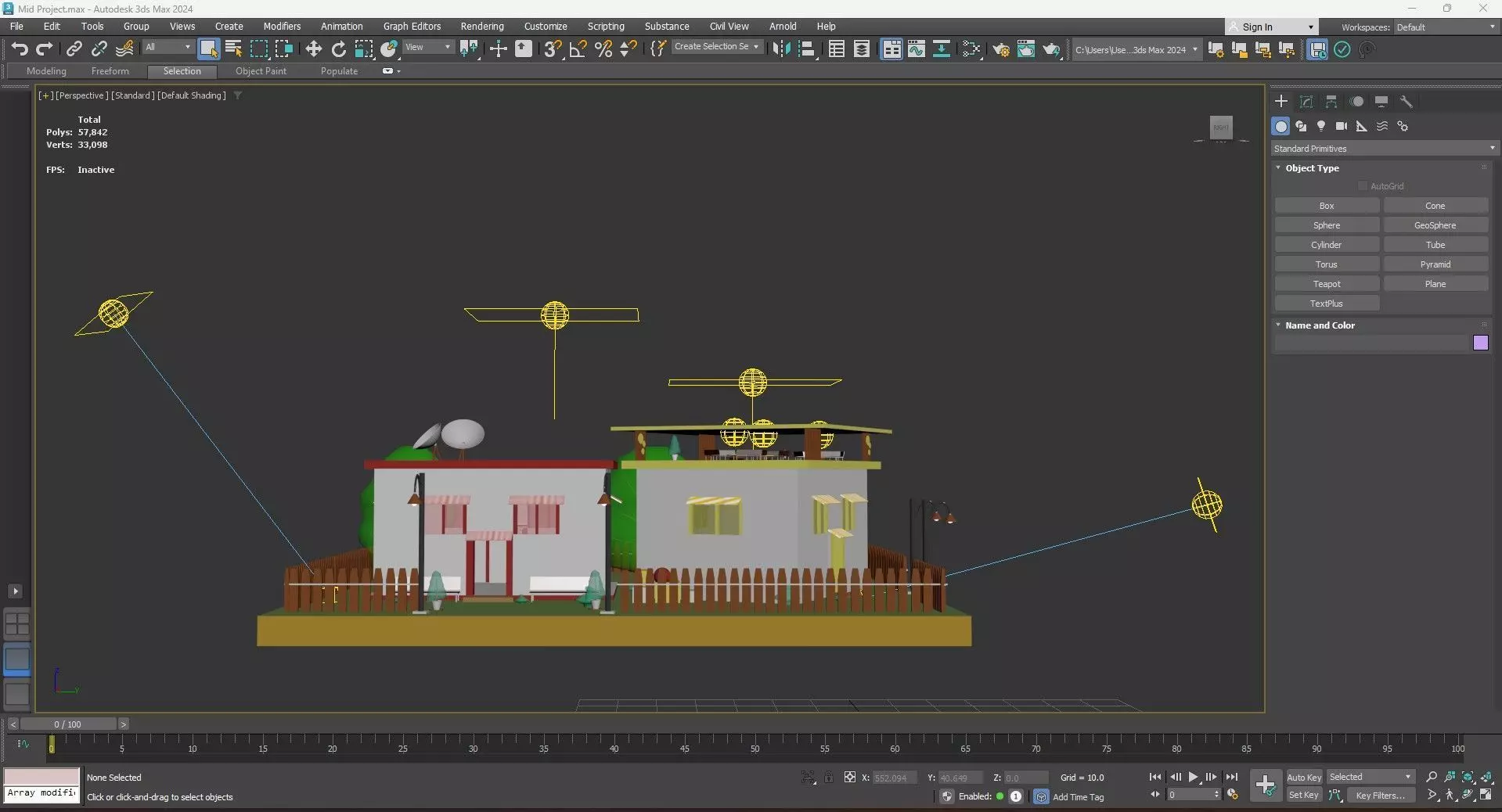 Cozy House Environment  Stylized Low Poly Scene Low-poly 3D model_16