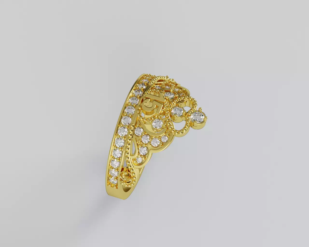 Ring 15 Years Crown - Anillo 15 Anios Corona 3D print model_15