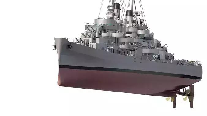 AMERICAN NAVY WW2 LIGHT CRUISER OAKLAND CLASS