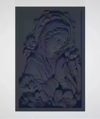 Virgin Mary with Blossoms