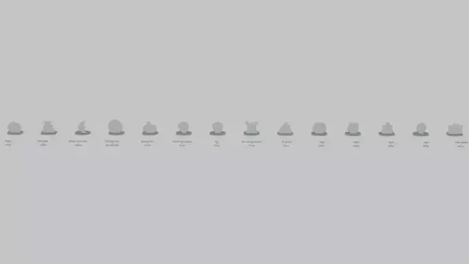Emoji Statues Creature Various Faces Collection 3D print model