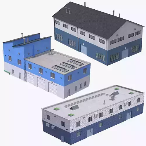 3 Industrial Buildings Collection 