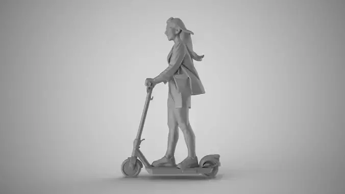 Scooter Riding Pleasure 3D print model