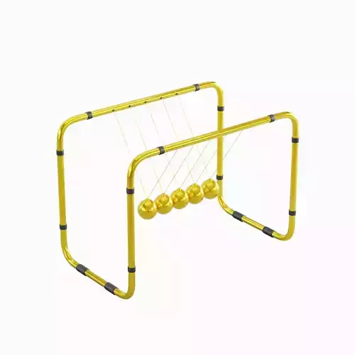Newton Cradle 05 3D model