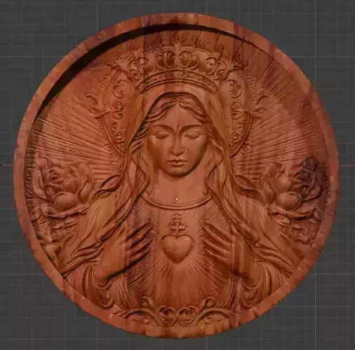 Queen Virgin Mary Sacred Heart