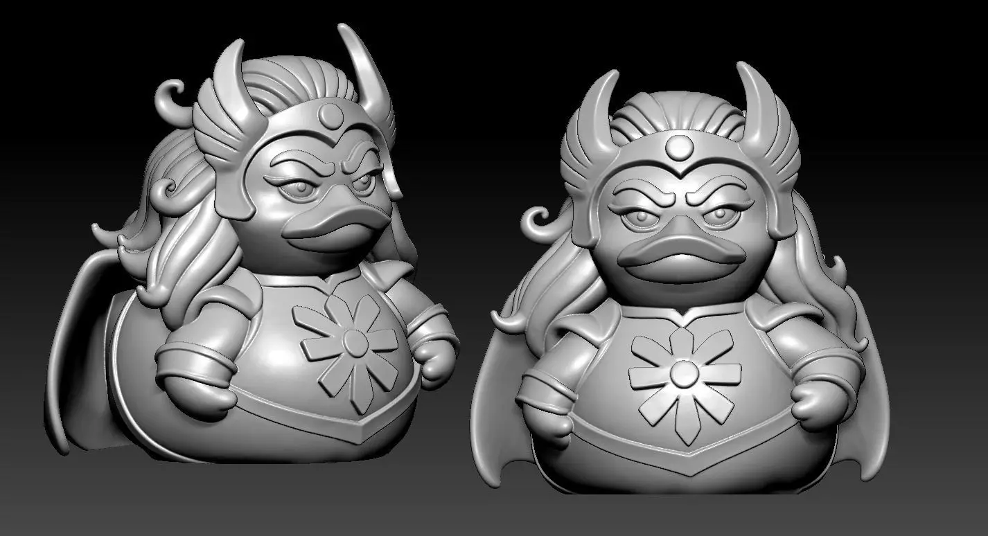 Rubber Duck - Shera model - 3d print 3D print model_1