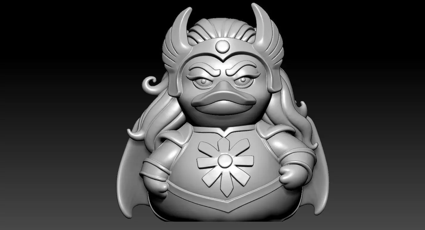 Rubber Duck - Shera model - 3d print 3D print model_2