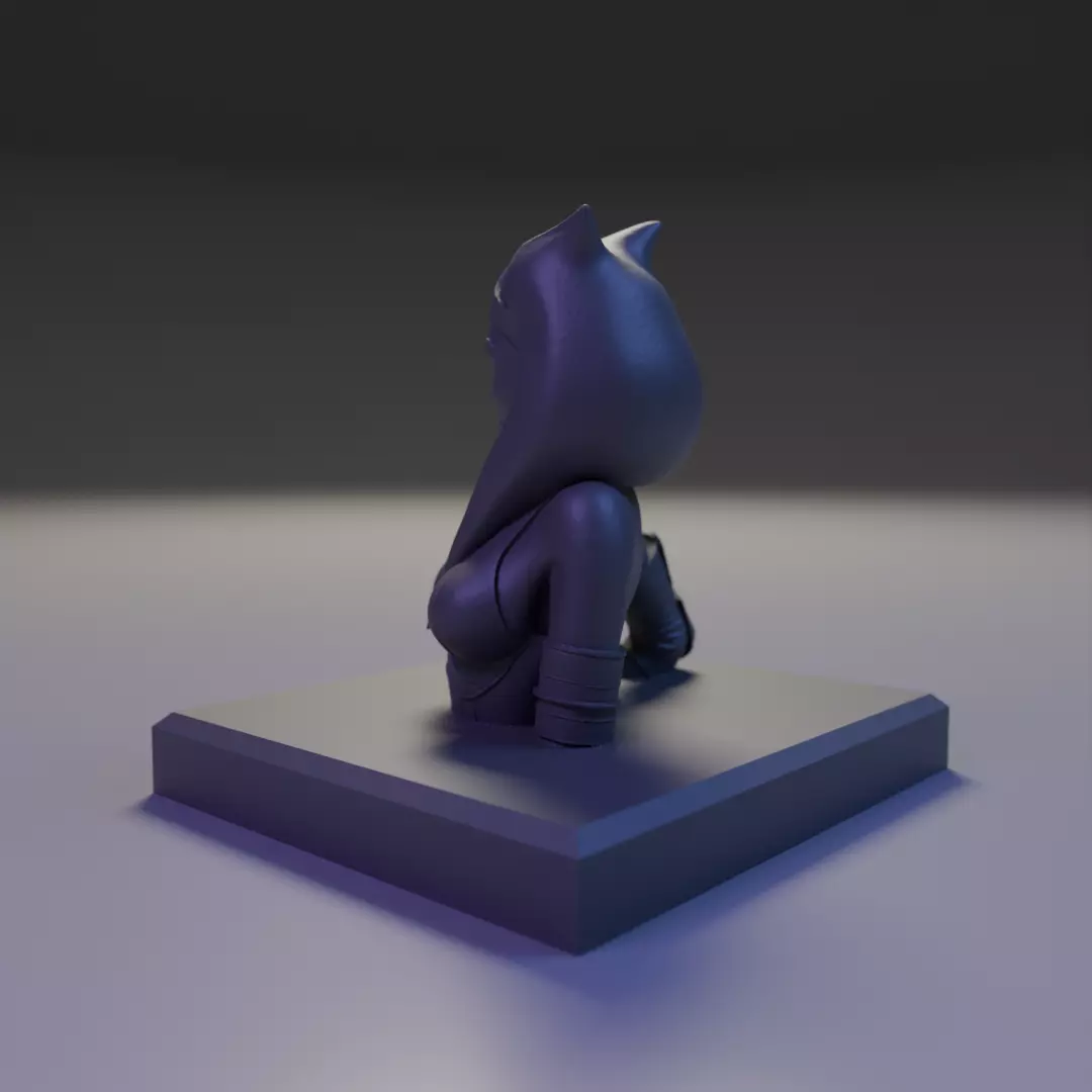 bust of Ahsoka Tano 3D print model_11