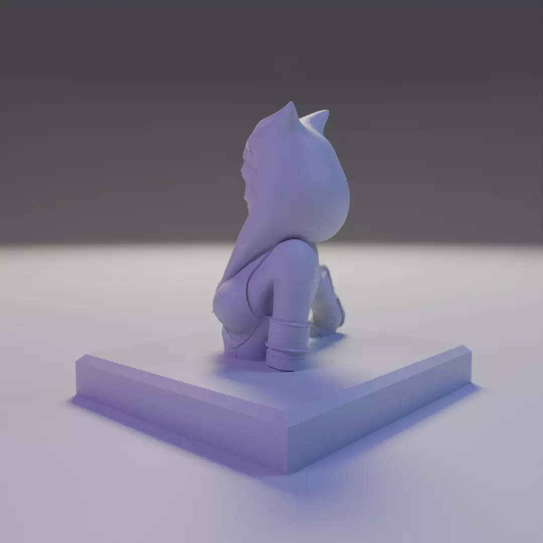 bust of Ahsoka Tano 3D print model_12